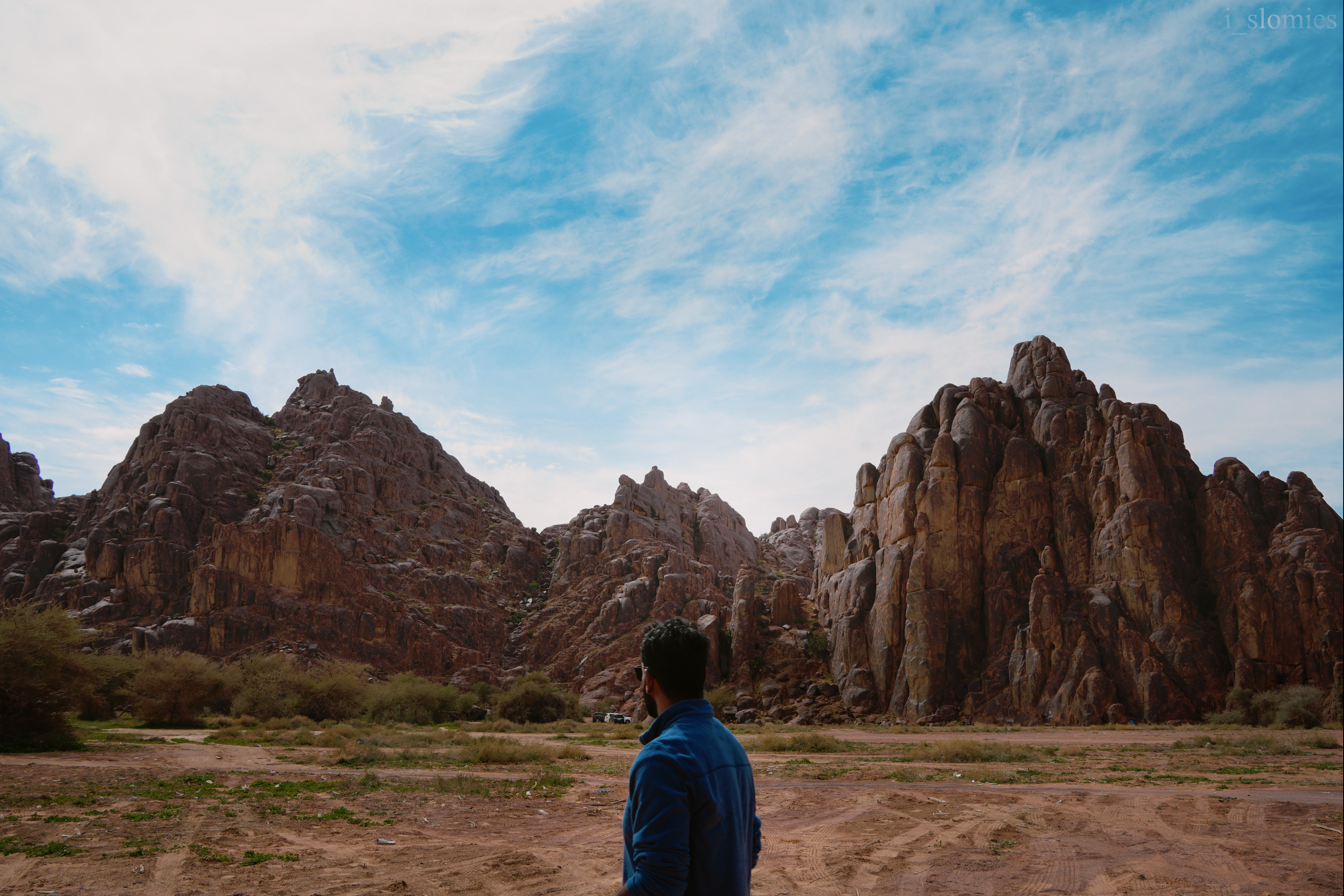 Vast green valley landscape